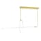 Cwi Lighting Hoops 2 Light LED Chandelier With Satin Gold Finish 1273P40-2-602-RC - alternate 6